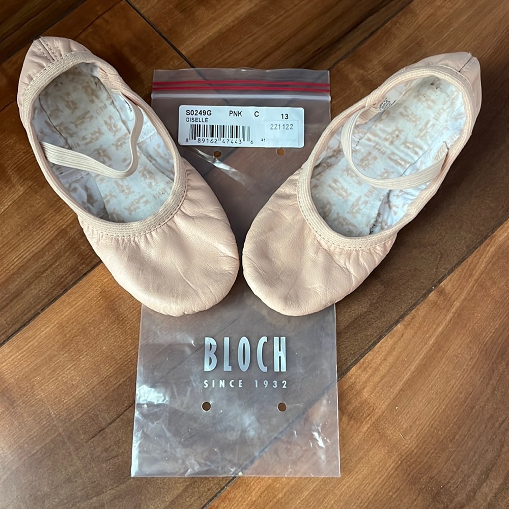 Block Dance Girls Giselle Ballet Slippers Size 13 C
